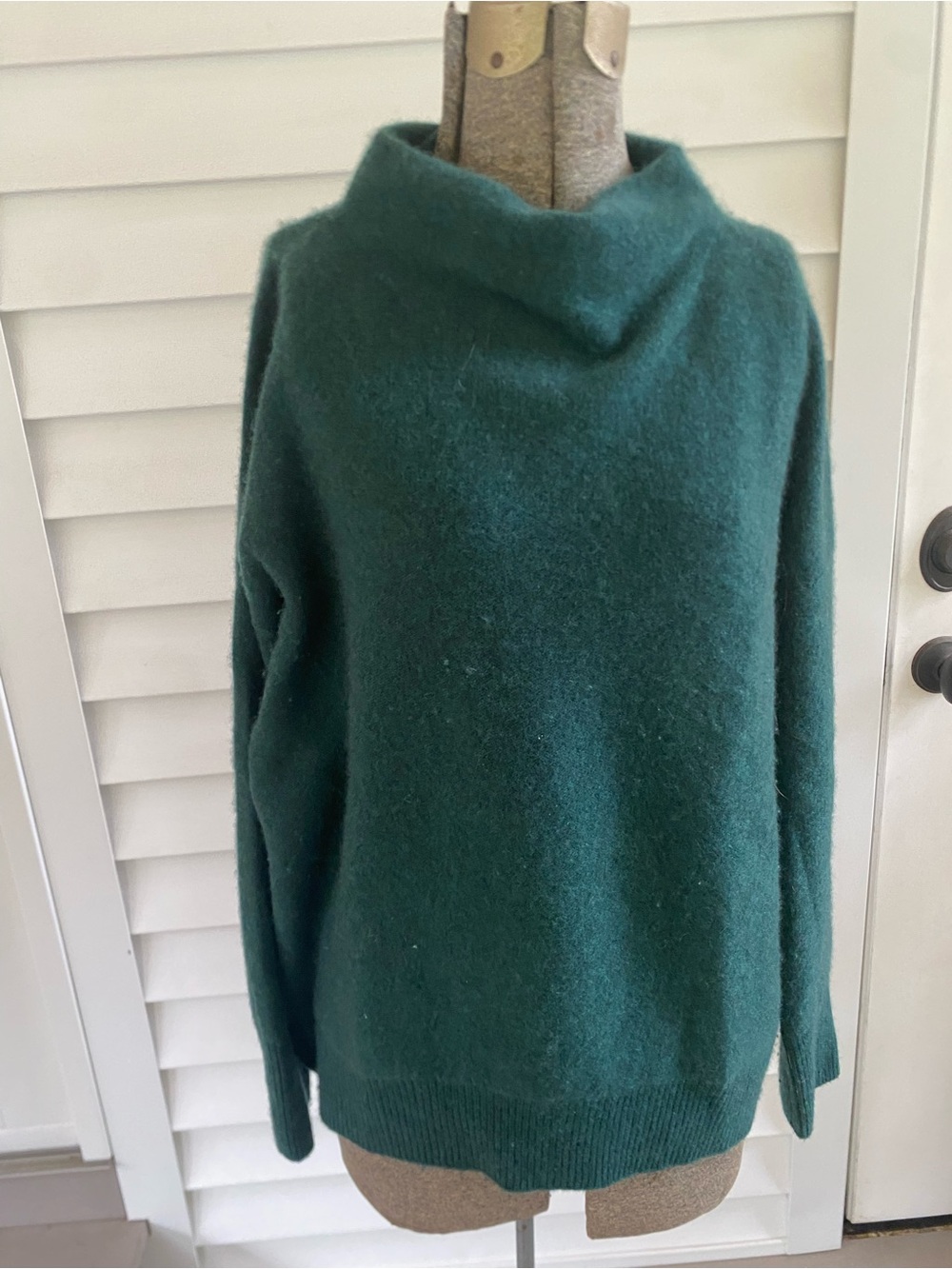 Vince Deep Teal Cowl Neck Sweater